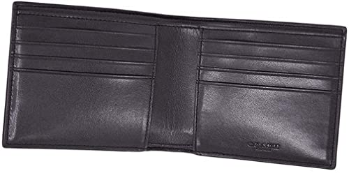 Coach Men's 3 In 1 Wallet With Coach Signature Print Gift Set, Style F41346, Black #TOP2