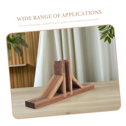Support de clôture de jardin stable et facile à installer PLAFOPE marron 4pcs - 3