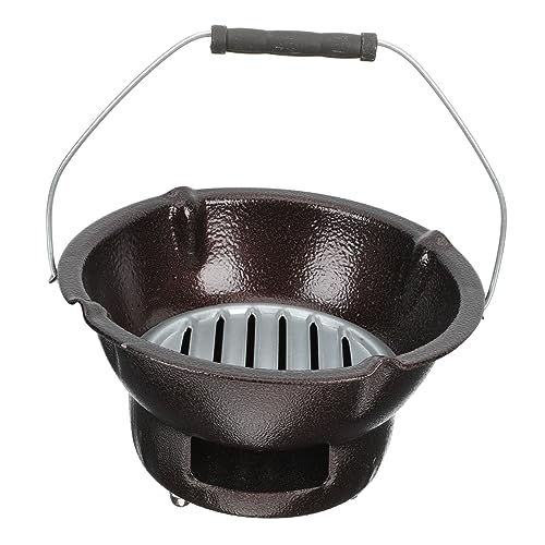SUPVOX Réchaud À Thé Barbecue Poêle À Charbon Chauffage Extérieur Pour Camping Soupe Cuisson Et Barbecue