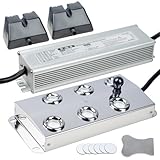 DXphita Ultrasonic Mist Maker Fogger Machine, Industrial Humidifier Fog Machine with Floats for Halloween Atmosphere Vegetable Preservation and Landscape (6 Head)