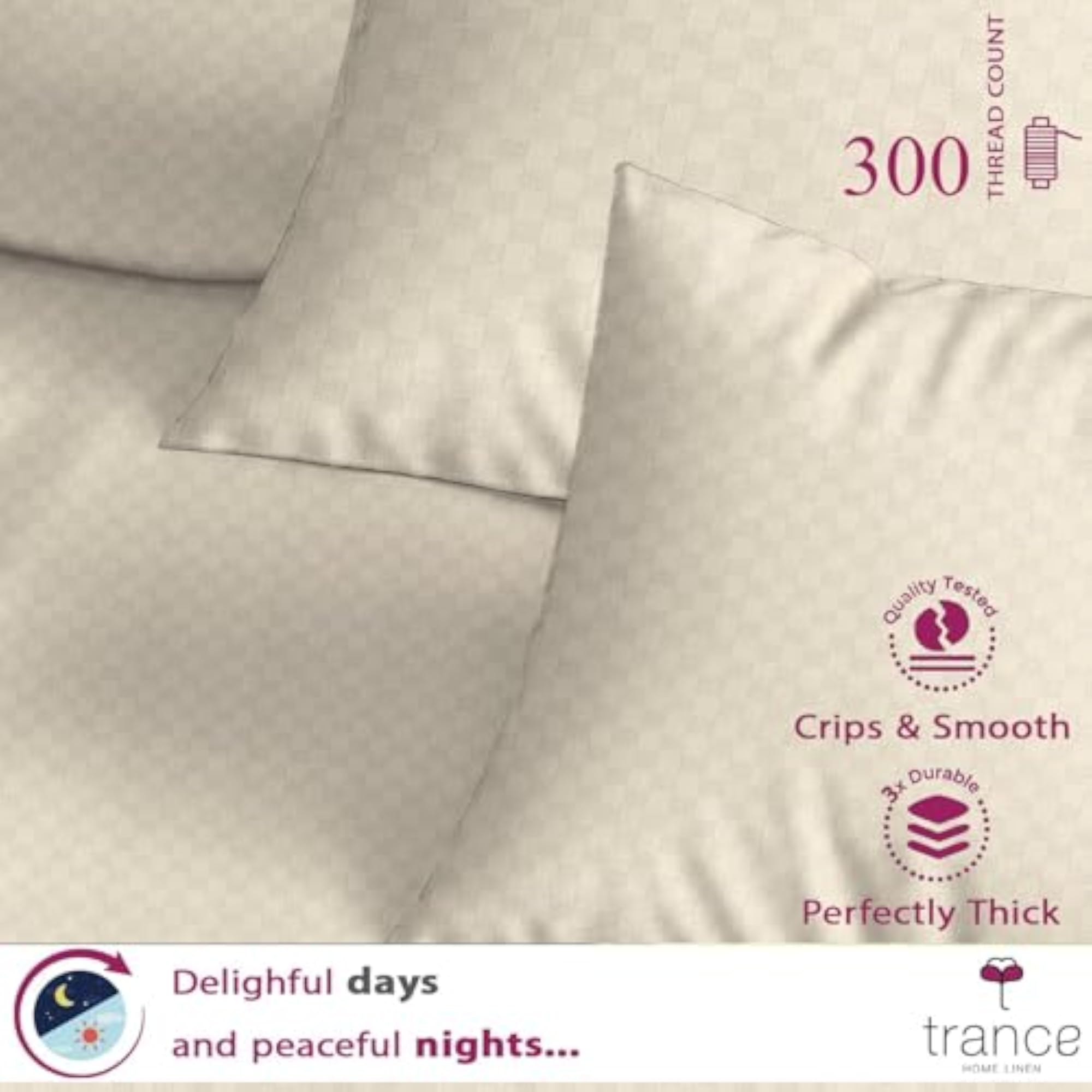 Premium 100% Cotton Jacquard Weave King Size Flat Bedsheet