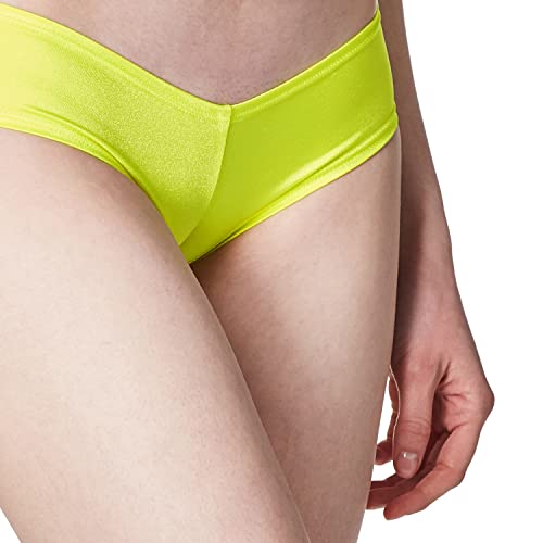 BodyZone Women's Super Micro Panty, Neon Yellow, One Size