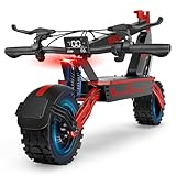 Electric Scooter, 1500W Peak Power Adults Electric Scooter, 34mph, 52V/20ah Battery Scooter with 43 Mile Long Range, NFC Smart Unlock & Dual Disc Brakes, 11” Anti-Slip Off-Road Electric Scooters
