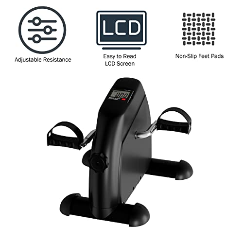 Under Desk Bike and Pedal Exerciser - At-Home Physical Therapy Equipment and Exercise Machine for Arms and Legs with LCD Screen by Wakeman Fitness by Wakeman - Image 3