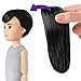 Creatable World, Basic Character Kit, Black-Hair Doll with Brown Eyes, Long-Hair Wig, Removable Tank and Shorts, Creative Play for All Kids 6 Years Old and Up