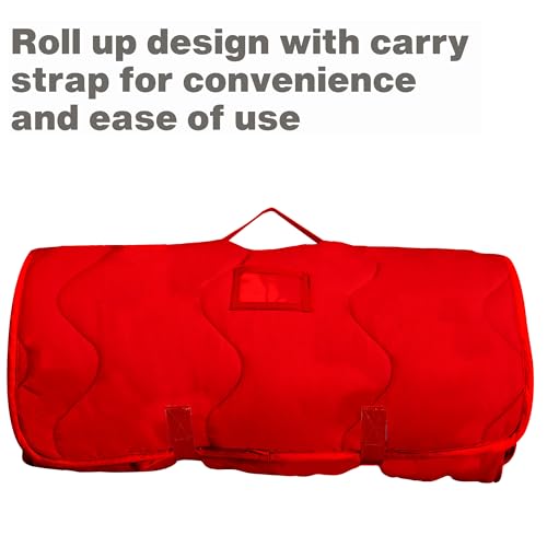 EVERYDAY KIDS Toddler Nap Mat with Removable Pillow -Under Construction- Carry Handle with Fastening Straps Closure, Rollup Design, Soft Microfiber for Preschool, Daycare, Sleeping Bag -Ages 2-6 years - Thumbnail 4