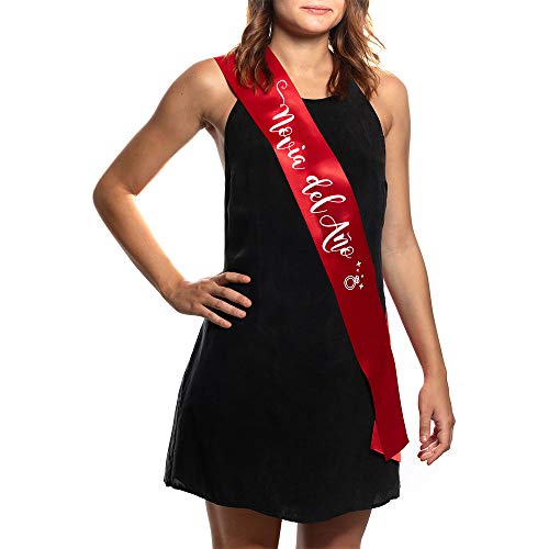 OLILLY Banda Roja Novia del Año para Despedida de Soltera   Regalo para Futura Novia (Rojo)