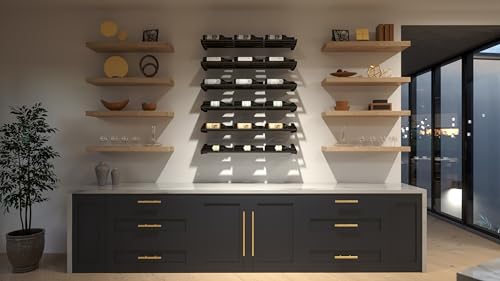 Soporte modular para vino, 9 botellas, negro miniatura 6