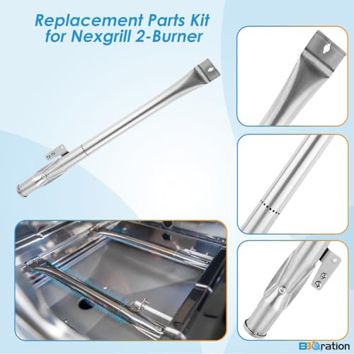 Image of Grill Parts Kit for Nexgrill 2-Burner 720-0864 720-0864M, Replacement Parts Kit for Megamaster 720-0864MA Grill Grate Kit for Nexgrill Replacement Parts