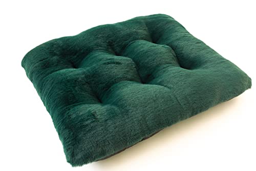 Hundebett oder katzenbettchen, Weich und angenehm, Haustierkissen, Der Stoff ist sicher für das Haustier, Leicht sauber zu halten, Hunde Kissen hundebett (70x55x7 cm, Grün Rabbit) Cover