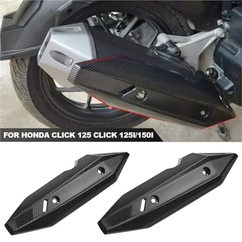 Protector térmico de escape para moto tapa negra de colector con abrazadera 4