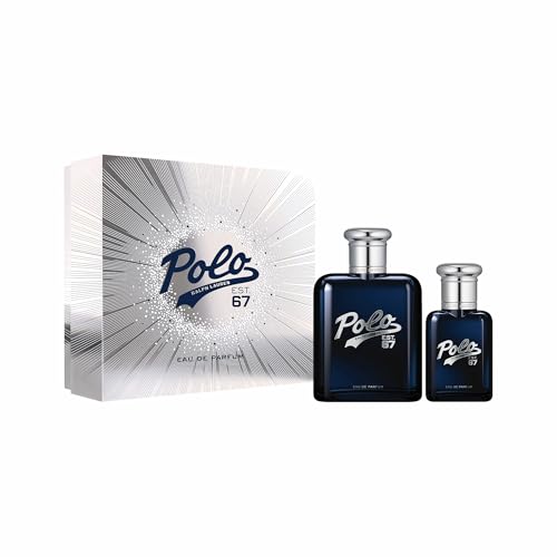 Ralph Lauren - Polo 67 Eau de Parfum - Men's Duo Cologne Set ($235 Value) - Woody & Fruity Scent - Full Size, 4.2 Fl Oz & Travel Size, 1.35 Fl Oz