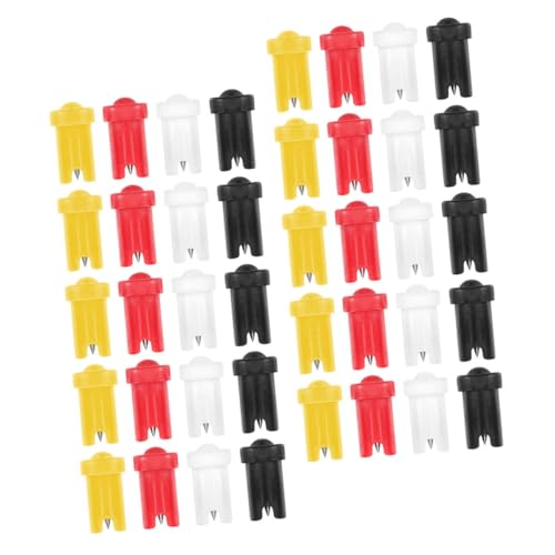 IWOWHERO 40pcs Bottle Nozzle Needles Eyelash Bottle Tips Anti-Blocking Replacement Head for Lash Extension