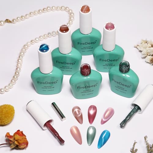Set de esmalte de uñas gel Cat Eye 10ml 6 colores miniatura 6