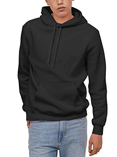 Hat and Beyond Mens Essential Pullover Sweatshirt Front Pocket Athletic Hooded Hoodie