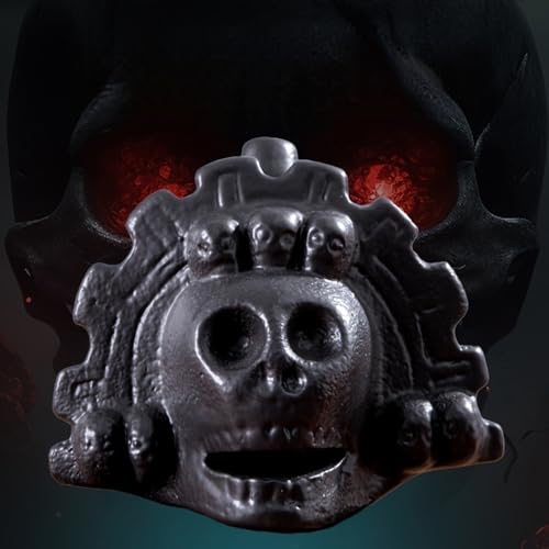 Authentic Spooky Aztec Death Whistle, Loudest Human Sounding Screams 125+ Decibels, Halloween Creepy Gift Death Whistle (Black)
