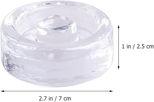 Miniatura 6 de Luxshiny Kit de decapado Pesos de fermentación de vidrio con asas ranuradas, tapas de fermentación pesada para tarro de boca ancha universal Kit de