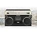 Ion Audio 1980S-Style Portable Bluetooth Boombox AM/FM Radio Cassette Player Recorder, VU Meters, USB Recording, Dual Full-Range High Bass Speakers (Gold Edition)