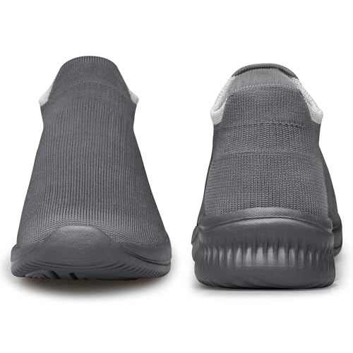 Image of vibdiv Men's Slip-On Walking Shoes Casual Sneakers Lightweight Breathable for Everyday Wear