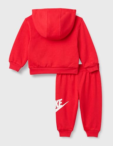 Image of Nike Baby Sportswear Club Fleece Pullover Hoodie and Joggers 2-Piece Outfit Set (Large Swoosh Logo)