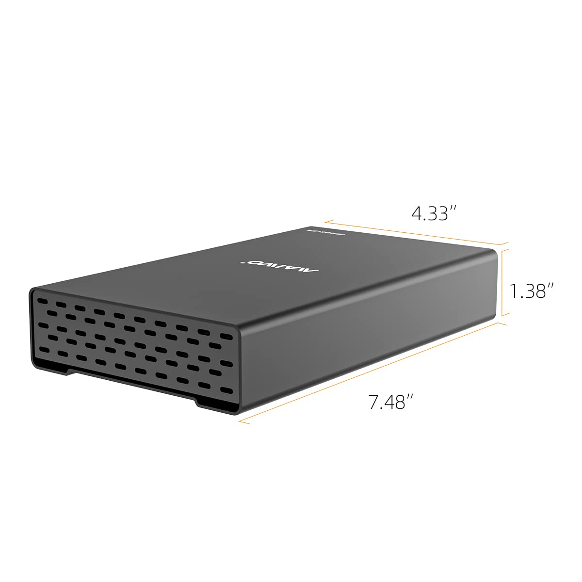 MAIWO Custodia per disco rigido USB3.1 Tipo C a SATA Adattatore per disco rigido esterno per PC HDD da 2,5/3,5 SSD Fino a 18 TB con UASP Tool-Free