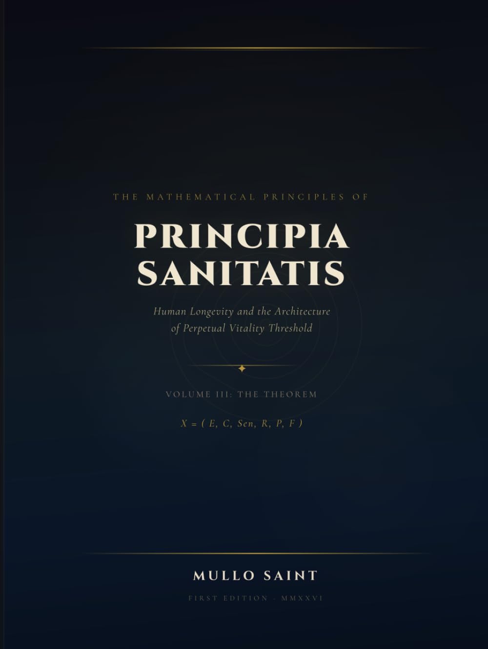 Principia Sanitatis: The Mathematical Principles of Human Longevity (Volume III: The Theorem): Conditions, Sequential Law, and the Central Proof