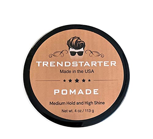 Trendstarter â€“ Menâ€™s Hair Pomade, Styling Product, All Hair Types, Medium Hold & High Shine, Water Based Hair Pomade (4oz)