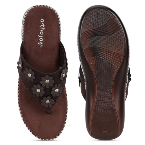 Image of ORTHO JOY doctor Fancy Footwear for women || Orthopedic Women's Fancy Slipper /Sandal For Women