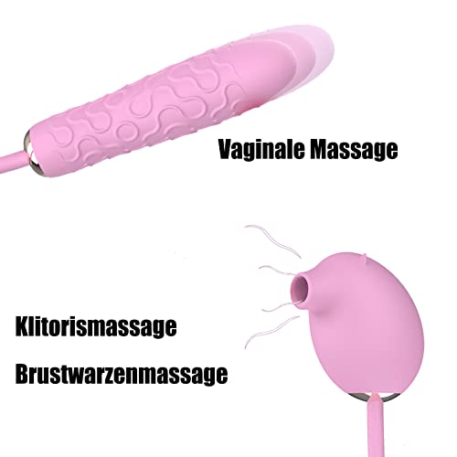 Dazifan Klitoris Sauger Stimulator G-punkt Vagina Massager Vibratoren Dildo Analplug Vibrator mit 7 Vibrationsmodi & 3 Saugmodi Wasserdichtes Masturbator Sexspielzeug für Frauen Männer Paare – Bild 4