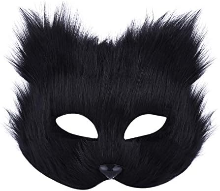 Starsouce Faux Fur Fox Mask Halloween Cosplay Party Costume Animal Furry Mask