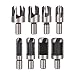 Punta del trapano 8pcs 5/8 "1/2" 3/8 "1/4" for trapano a taglio a taglio di legno Bit di perforazione impostato dritti e rastremati conici in legno di perforazione in legno Bitto di perforazione Acces