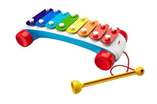 Xylophone Fisher-Price à tirer pour amuser bébé dans le salon