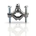 THE CIMPLE CO 1 Inch, 1 Pack - Electrical Grounding Rod Clamp - Direct Burial - Galvanized Steel - for Pipe, Antenna