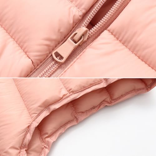 Boys Girls Lightweight Down Vest Winter Warm Zip Up Vest Puffer Sleeveless Outfit Coat4