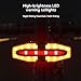 Wooswen Solar Bike Rear Light with Turn Signals, USB Rechargeable, Wireless Remote - Enhance Cycling Safety