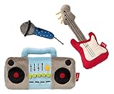 sigikid greifling werkzeug Tolle Greifmöglichkeiten zum Betasten, Nuckeln und Spielen: Ideal geformt für kleine Hände, Schnurlose Mikrofon mit Quietsche, Gitarre mit integrierter Rassel, Radio mit Knisterfolie