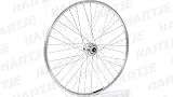 6-Loch Contec Unisex – Erwachsene Classic Z19 Vorderrad Felge, Silber Eloxiert, 28\