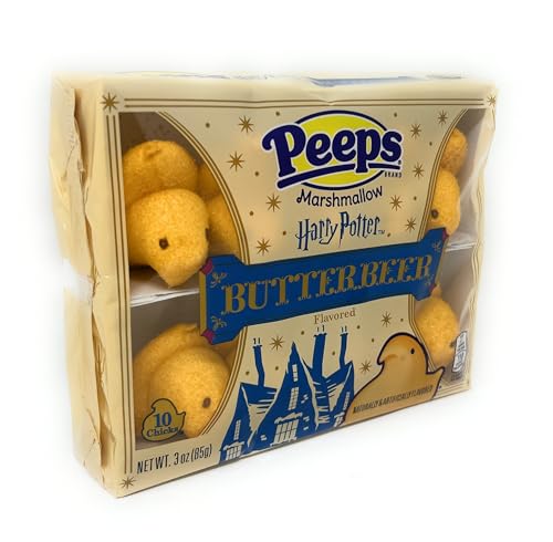 Harry Potter Butterbeer Flavored Marshmallow Peeps - 10 chicks