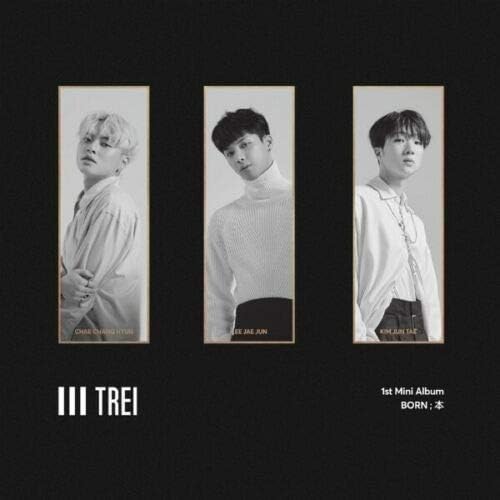 TREI [BORN;本] 1st Mini Album CD+P.Book+Calendar+Tag+Sticker+P.Card+TRACKING CODE