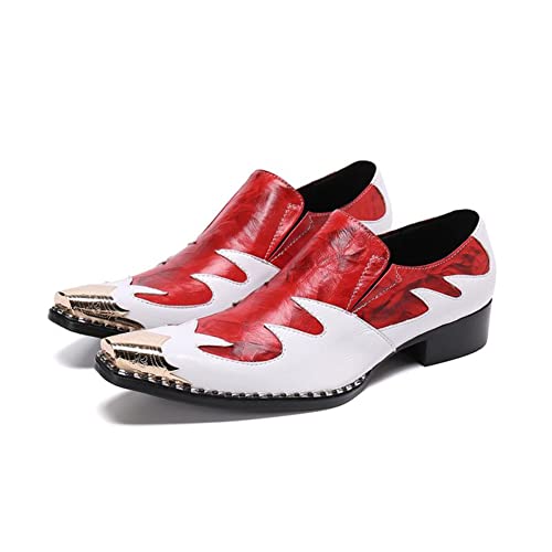 Stivali da Cowboy da Uomo Scarpe Eleganti a Punta