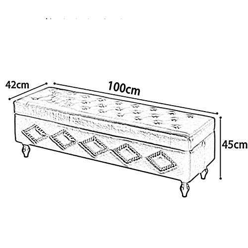 Rangement de bureau et salon gain de place avec pouf de 39 pouces
