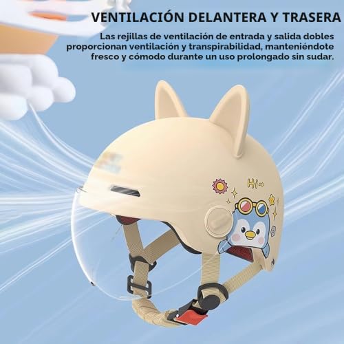 Casco de moto abierto con certificación ECE 22.06 para la máxima protección infantil 4