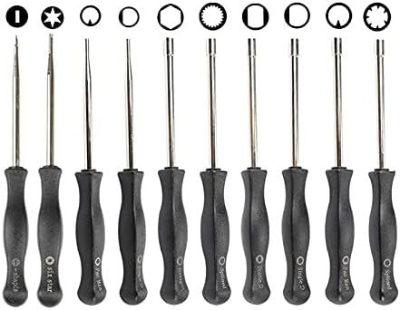 10 Pcs Tune up Carburetor Adjusting Screwdriver Tool Kit with Carb Cleaning Needles Brushes Compatible with Walbro Compatible with Zama Compatible with Ryobi Compatible with Stihl Compatible wit