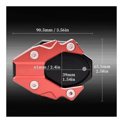Extension de béquille latérale Z400 idéal pour le camping et les balades