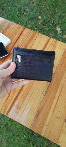 Hakiki Deri Parlak Siyah Kadın Cüzdanı, Siyah Renk Model EDO 002-00004 (SİYAH) - Görsel 2