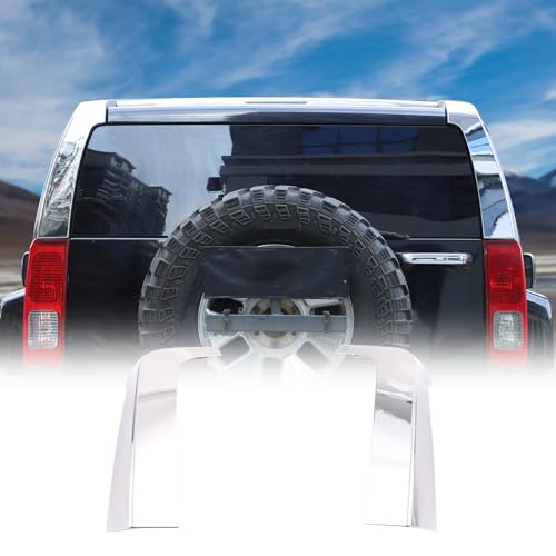 Cubierta de pilar D para Hummer H3 2005-2009 en ABS plata brillante, 2 piezas