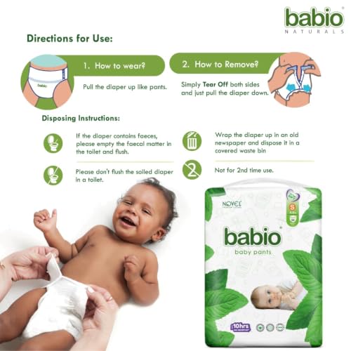 Image of Novel Pant Style Baby Diapers, Small (S), 78 Count | For babies of 4-8 Kg |12 Hrs Leakage Protection | High Absorption, Soft & Gentle, Breathable Fit
