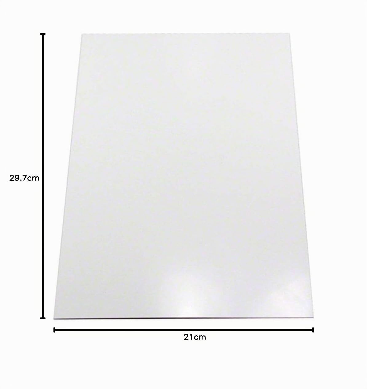 Ferroflex® A4 Lámina Ferrosa Flexible - 3m™ Autoadhesivo Y Superficie De Toallita Seca Blanca Brillante (1 Hoja)