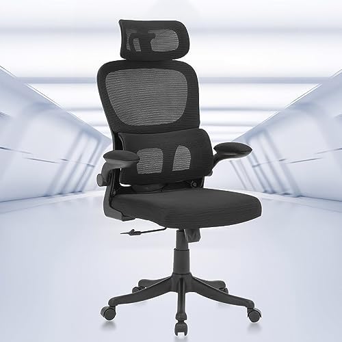 Cadeira de escritório, design ergonômico com suporte lombar indep...