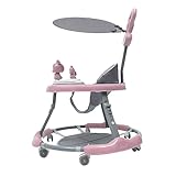 Lauflernhilfe Baby ab 6 Monate mit Spielcenter & Musik - Gehfrei Baby Walker mit 7 Höhenverstellungen, Konischem Design & 6 Flüsterleisen Rädern, Stabile Lauflernwagen für Kinder 15kg, Mehrere Modi (R